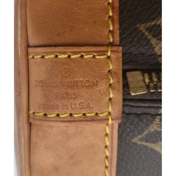 LOUIS VUITTON ALMA HANDBAG MONOGRAM M51130 SD0965 Large 9 X 13.5 X 6.3 Authentic - Picture 12 of 16